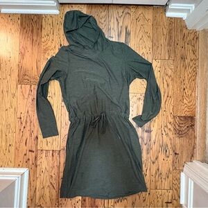 Kyodan Olive Green Hooded Dress Size Small